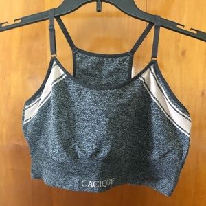 Cacique Grey and light Pink Bralette, size 22/24